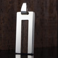 Pendrive z drewnem wenge | Wenge 32GB USB 2.0 | srebro 925